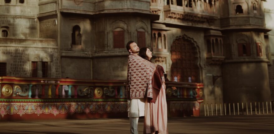 Capturing timeless love stories against Indore's iconic Rajwada Palace.  Shadowgraphy Studio specializes in candid wedding
