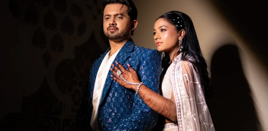 Couple in wedding attire, ready for their celebration - wedding photography preparation pays off