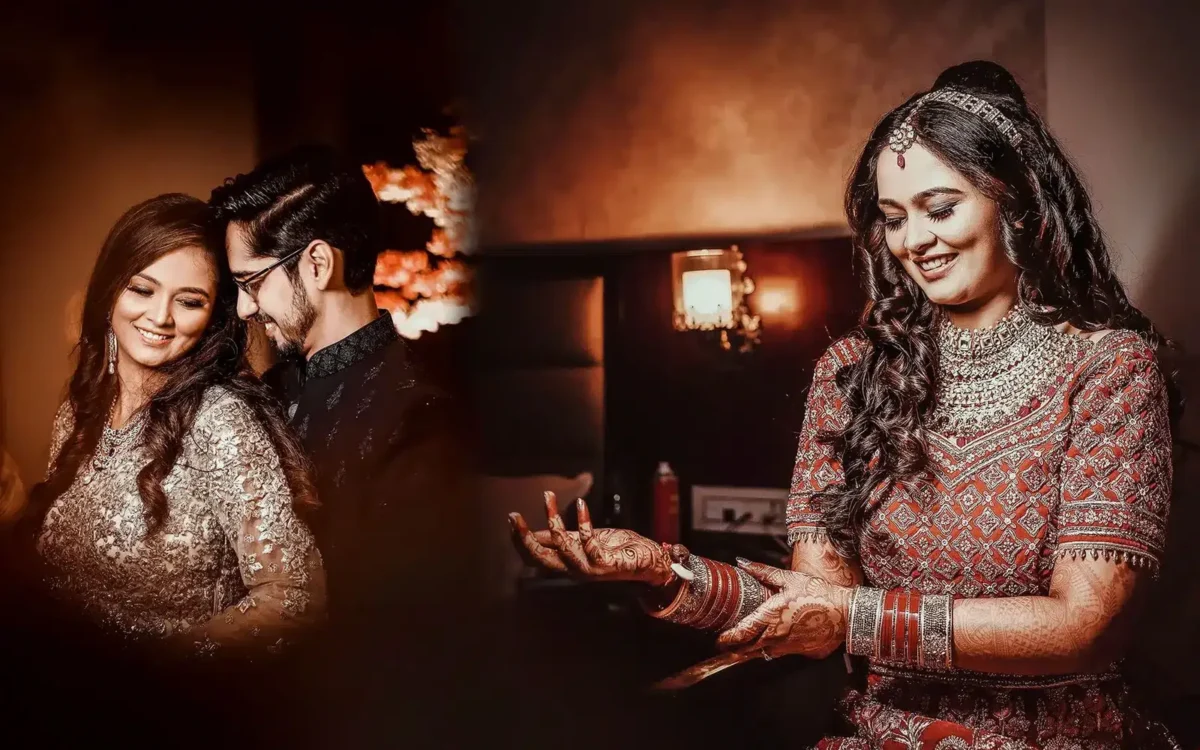 Couple laughing together in a candid moment, wedding photographer in Indore