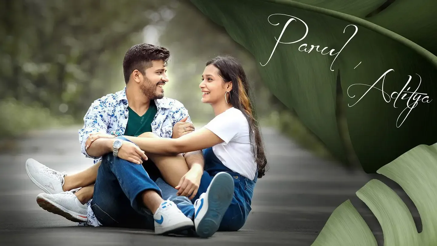 Casual couple pre-wedding shoot in Indore, laughing together
