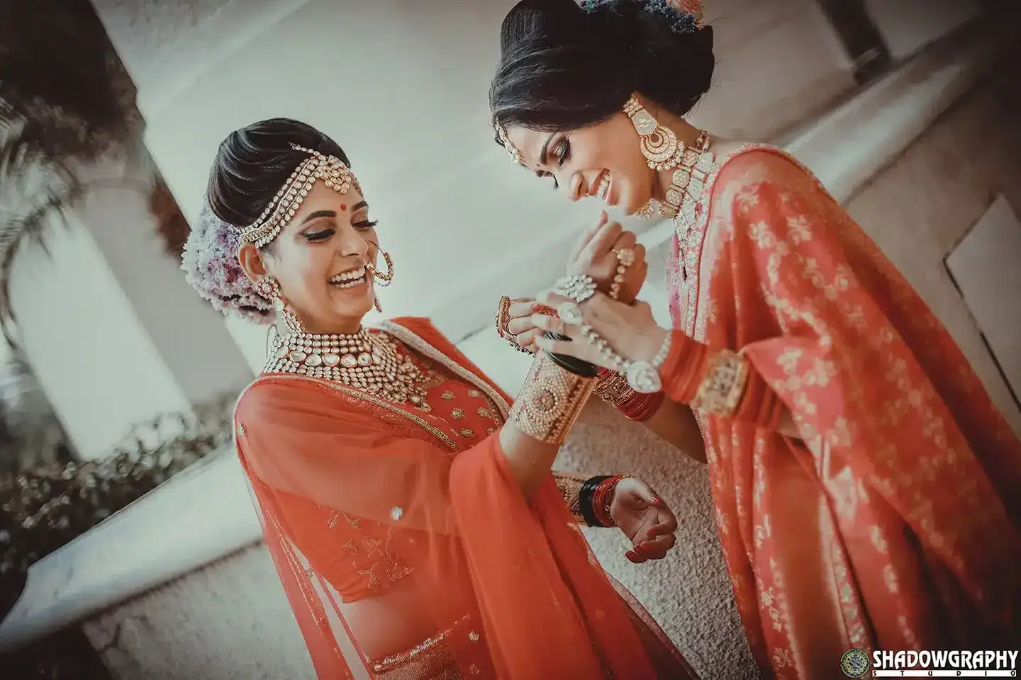 Bride getting ready, candid wedding photography in Indore